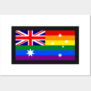 Australia LGBTQ Pride Flag, v2 Posters and Art